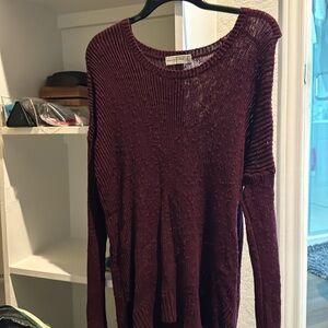 Burgundy sweater